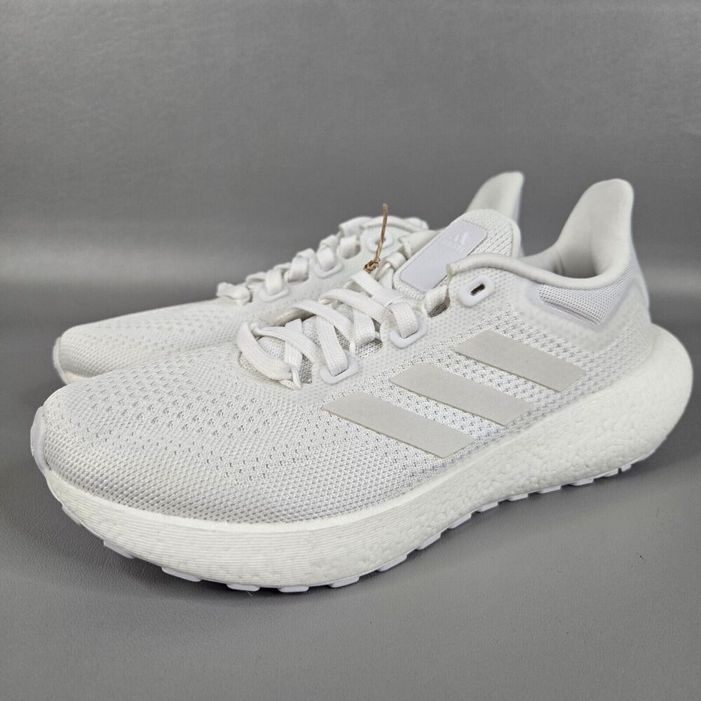 New Adidas Womens Pureboost 22 White Reflective Shoes Sneaker Athletic Size 6